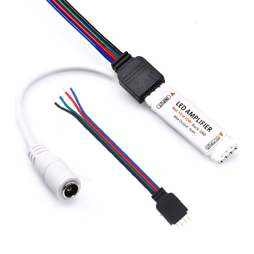 DC5/12/24V 4Ax3CH, Mini LED RGB Amplifier 3CH Common Anode Fit For Color Change LED Light Strips